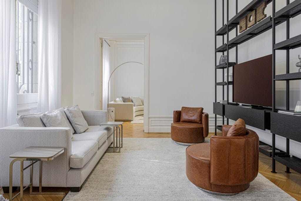 Palacio Estrugamou, interiorismo en edificio histórico de Retiro
